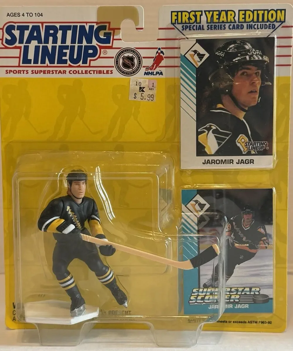 1994 JAROMIR JAGR ROOKIE STARTING LINEUP PITTSBURGH PENGUINS NOS FREE SHIPPING